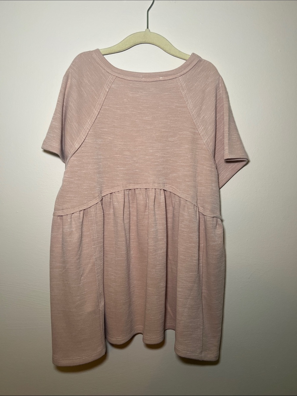 Hayden Girls Babydoll Dress in Dusty Rose - Picture 3 of 4
